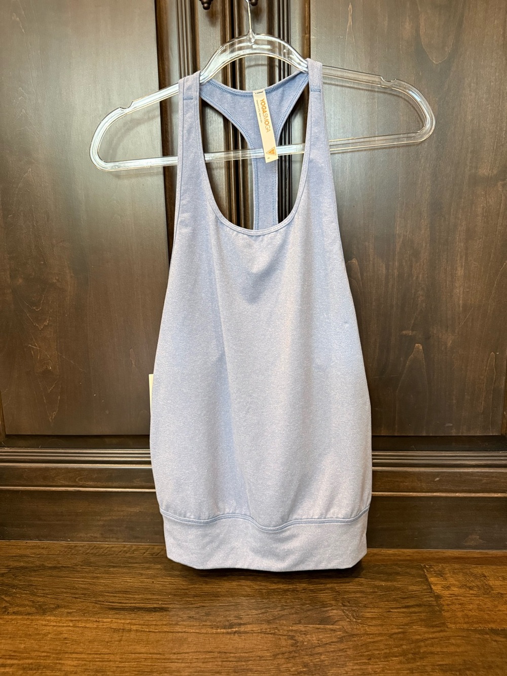 Women’s Yoga Smoga Light Blue Racerback Sports Tank -